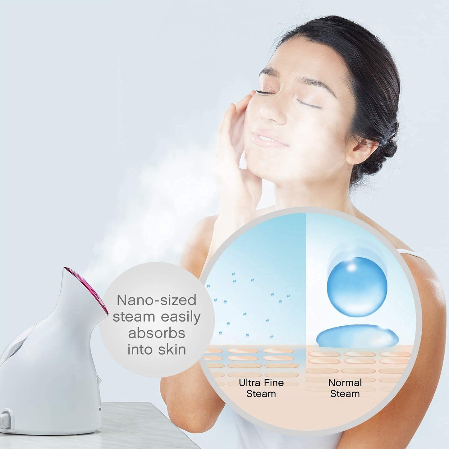 Panasonic EH-SA31VP水療品質面部蒸籠,採用超細蒸氣進行保濕和清潔, 一鍵操作
