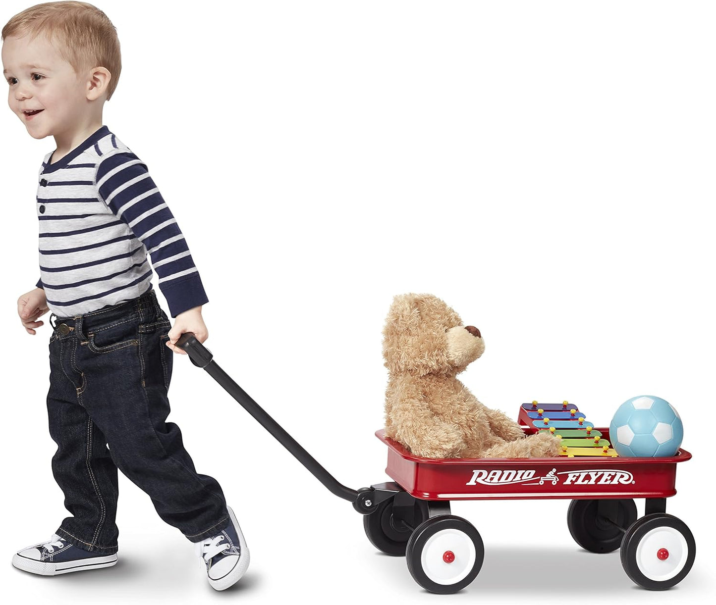 Radio Flyer 42cm旅行車玩具，適合1.5歲以上兒童，紅色