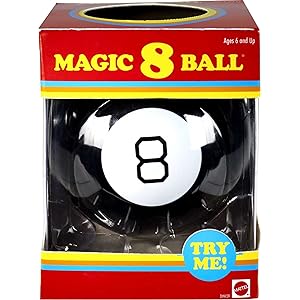 Mattel Games 魔法8號球（復古版）兒童玩具 - 命運預測神器