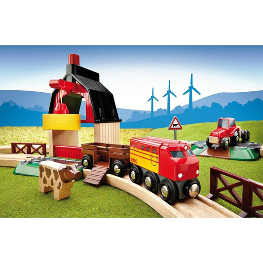 Brio Hape農場鐵路遊戲套裝（木質擴展版）