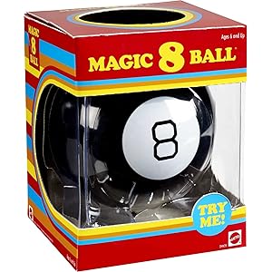 Mattel Games 魔法8號球（復古版）兒童玩具 - 命運預測神器