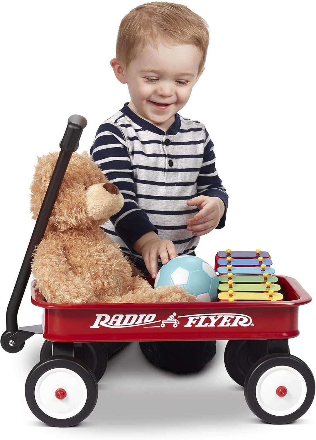 Radio Flyer 42cm旅行車玩具，適合1.5歲以上兒童，紅色